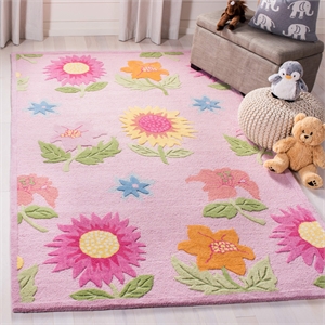 Safavieh 2'3&quot X 7' Hand Tufted Rug in Pink and Pink