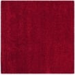 Safavieh California Shag 4' Square Power Loomed Rug in Red
