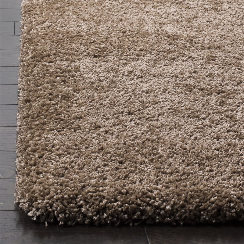 Safavieh Milan Shag 3' X 5' Power Loomed Rug in Dark Gray