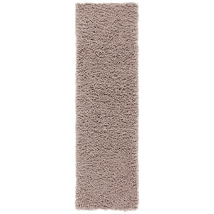 Safavieh Shag 2'3&quot X 12' Hand Tufted Acrylic Rug in Taupe