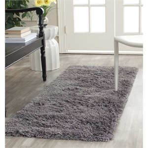Safavieh Shag 2'3&quot X 12' Hand Tufted Acrylic Rug in Gray