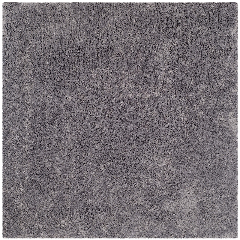 Safavieh Shag 9' Square Hand Tufted Acrylic Rug in Gray