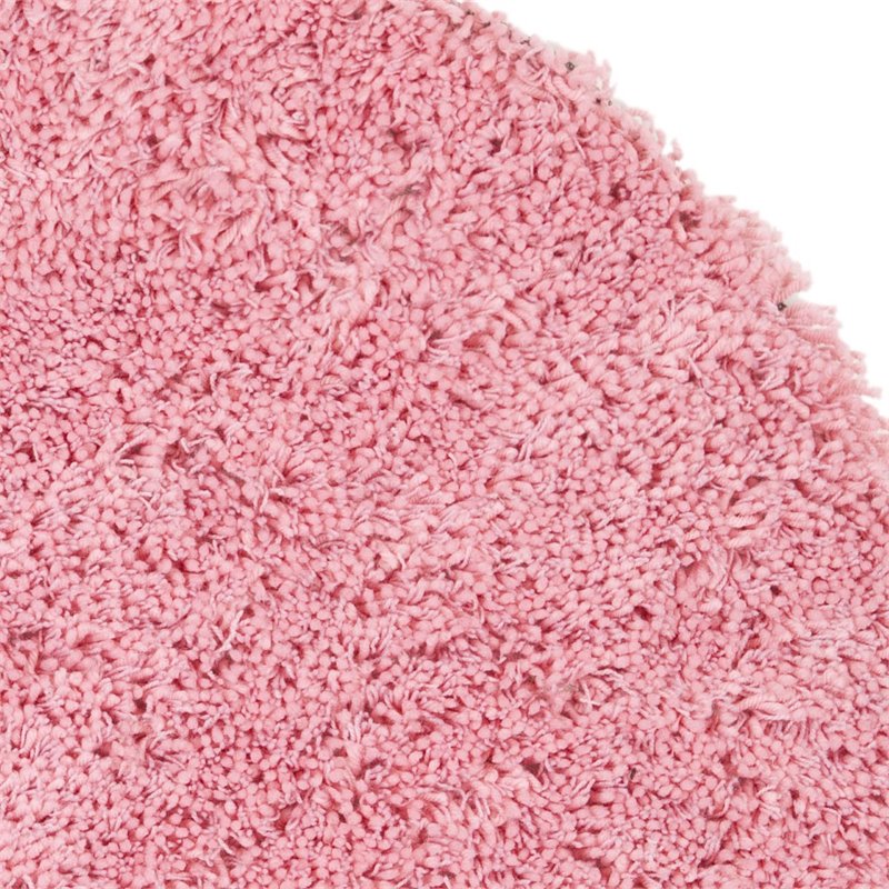 Safavieh Shag 8' Round Hand Tufted Acrylic Rug in Pink