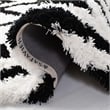 Safavieh Shag 3' X 5' Hand Tufted Acrylic Rug in Ivory and Black
