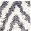 Safavieh Shag 4' X 6' Hand Tufted Acrylic Rug in Ivory and Gray