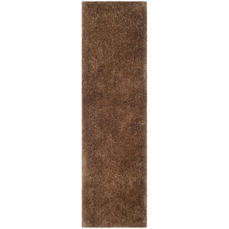 Safavieh Venice Shag 5' X 8' Hand Tufted Rug in Taupe