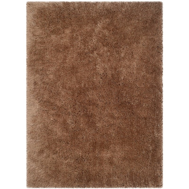 Safavieh Venice Shag 5' X 8' Hand Tufted Rug in Taupe