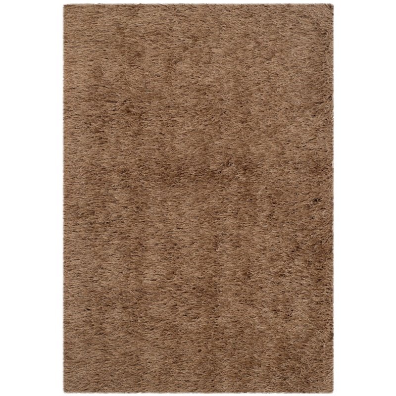 Safavieh Venice Shag 5' X 8' Hand Tufted Rug in Taupe