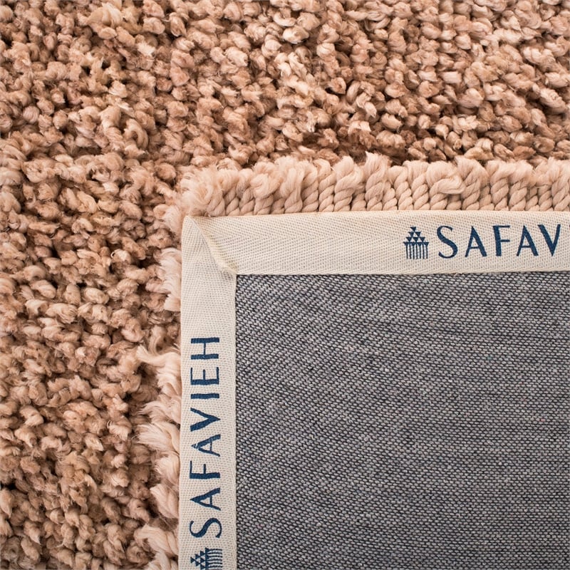 Safavieh Popcorn Shag 4' X 6' Hand Tufted Polyester Rug in Beige