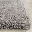 Safavieh Popcorn Shag 6' X 9' Hand Tufted Polyester Rug in Silver