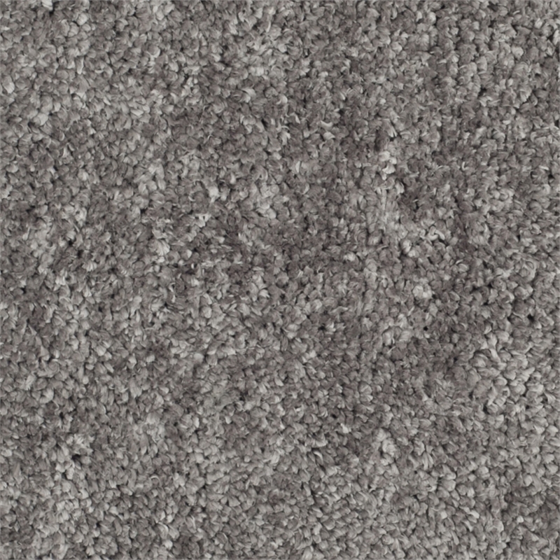 Safavieh Popcorn Shag 6' Square Hand Tufted Rug in Silver