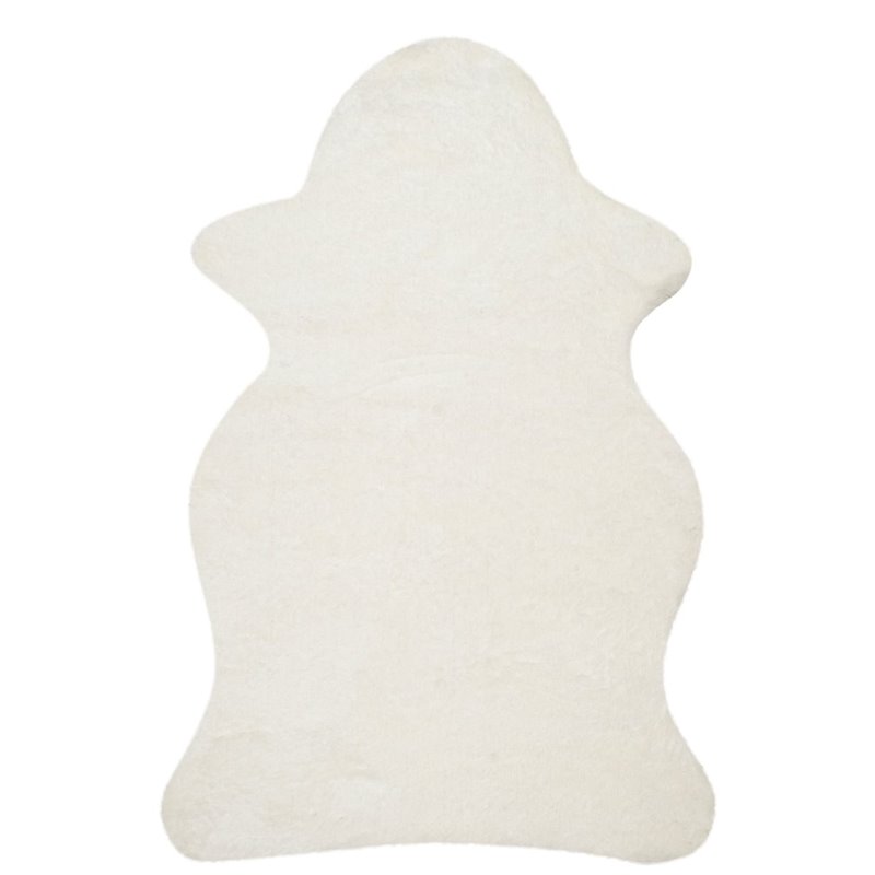 Safavieh Arctic Shag 3' X 5' Sheep Shaped Hand Tufted Rug in Ivory