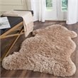 Safavieh Arctic Shag 3' X 5' Sheep Shaped Hand Tufted Rug in Taupe