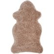 Safavieh Arctic Shag 4' X 6' Sheep Shaped Hand Tufted Rug in Taupe