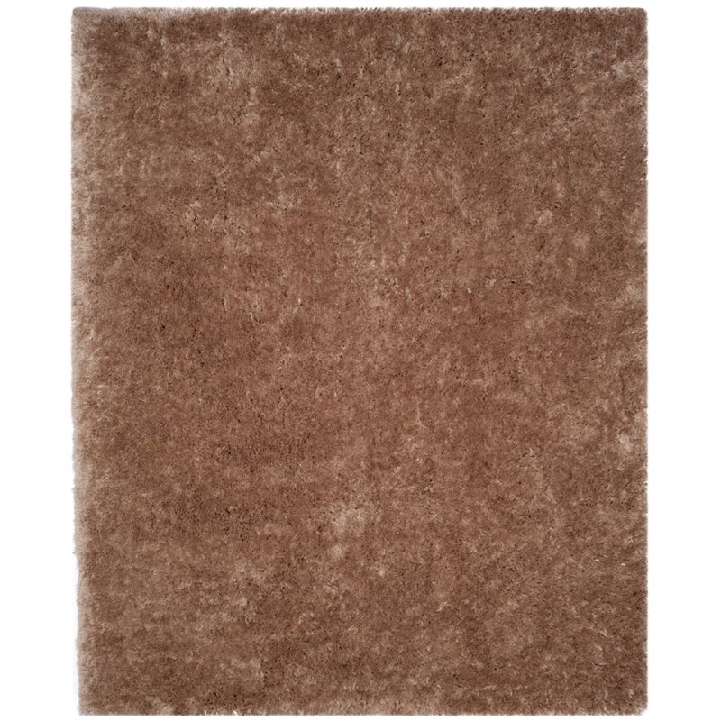 Safavieh Arctic Shag 5' X 7' Hand Tufted Polyester Rug in Taupe