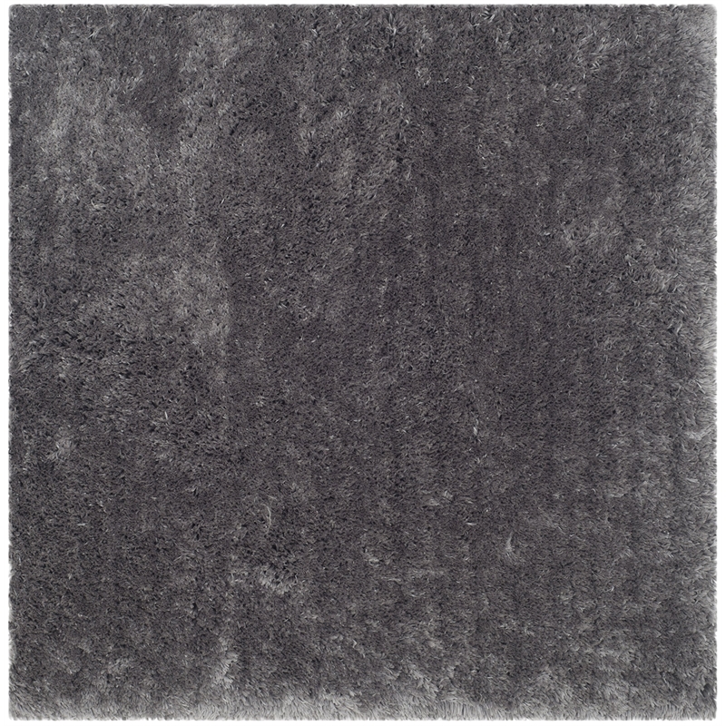 Safavieh Arctic Shag 5' Square Hand Tufted Rug in Gray
