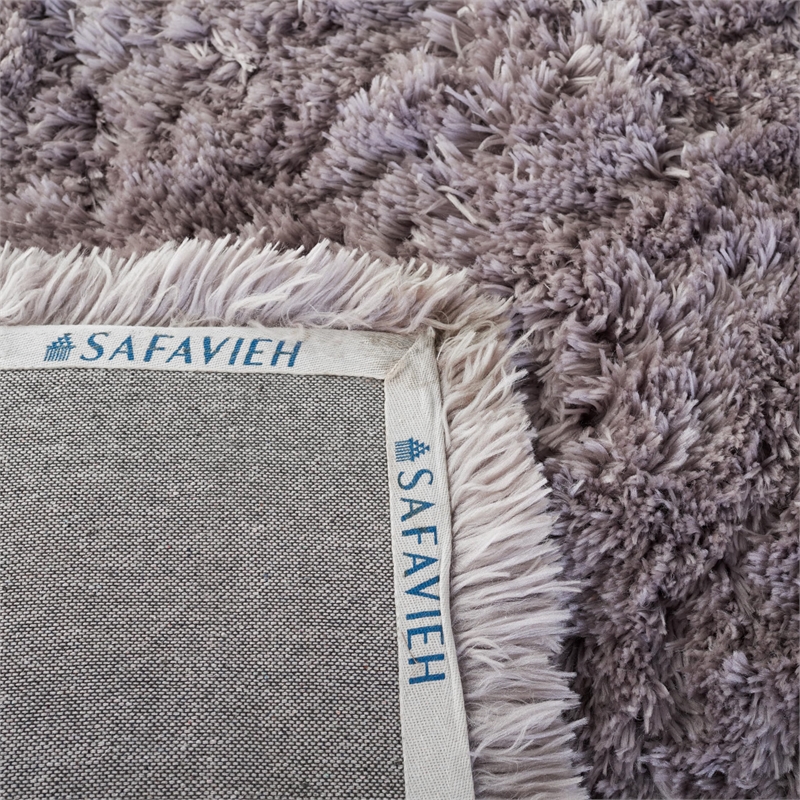 Safavieh Arctic Shag 5' Square Hand Tufted Rug in Gray