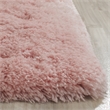 Safavieh Arctic Shag 5' Square Hand Tufted Rug in Pink