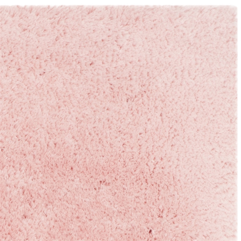 Safavieh Arctic Shag 5' Square Hand Tufted Rug in Pink