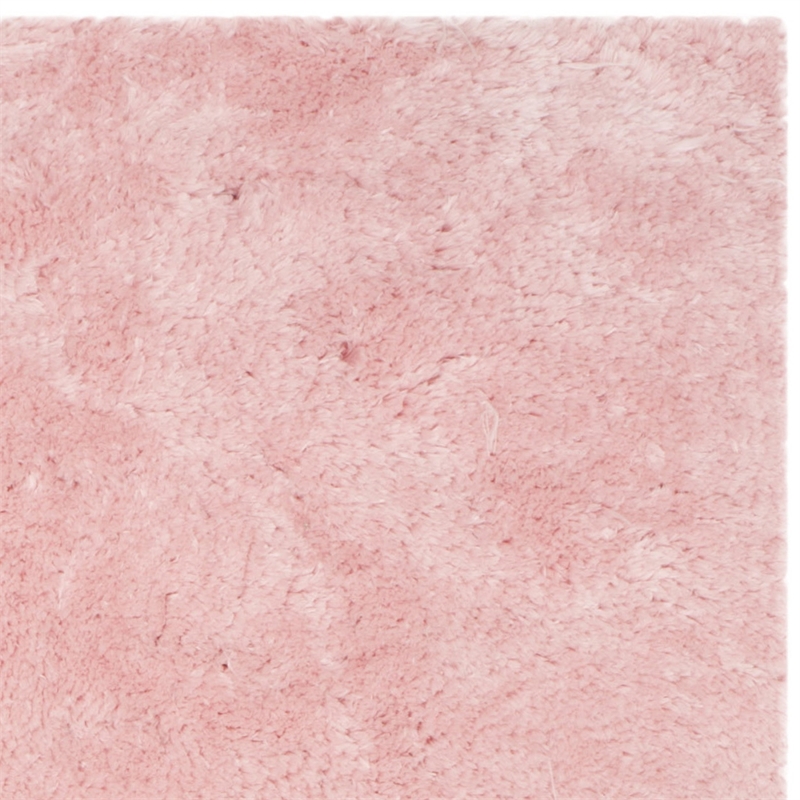 Safavieh Arctic Shag 6' X 9' Hand Tufted Polyester Rug in Pink