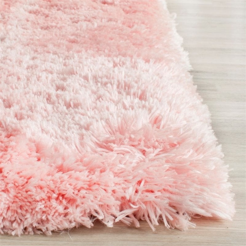 Safavieh Arctic Shag 7' X 10' Sheep Shaped Hand Tufted Rug in Pink