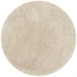 Safavieh Arctic Shag 5' Round Hand Tufted Rug in Beige