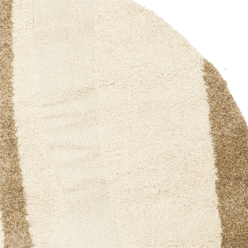 Safavieh Florida Shag 4' Round Power Loomed Rug