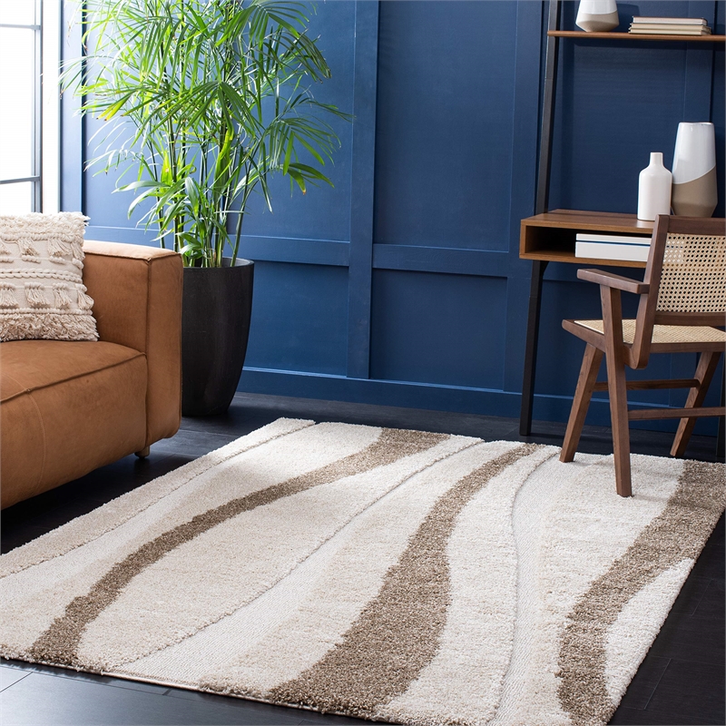 Safavieh Florida Shag 5' Square Power Loomed Rug