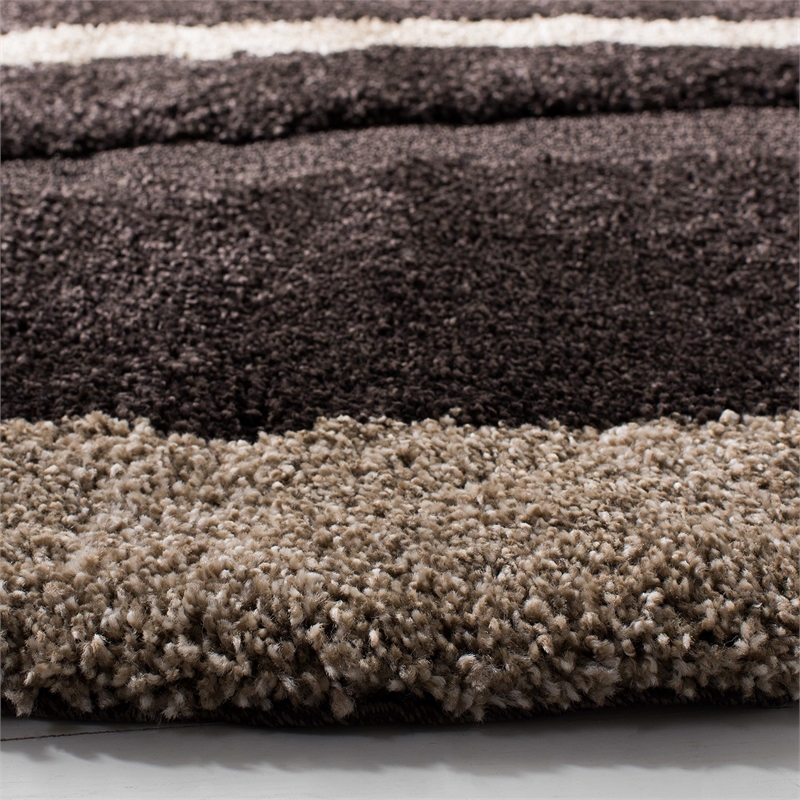 Safavieh Florida Shag 5' Round Power Loomed Rug