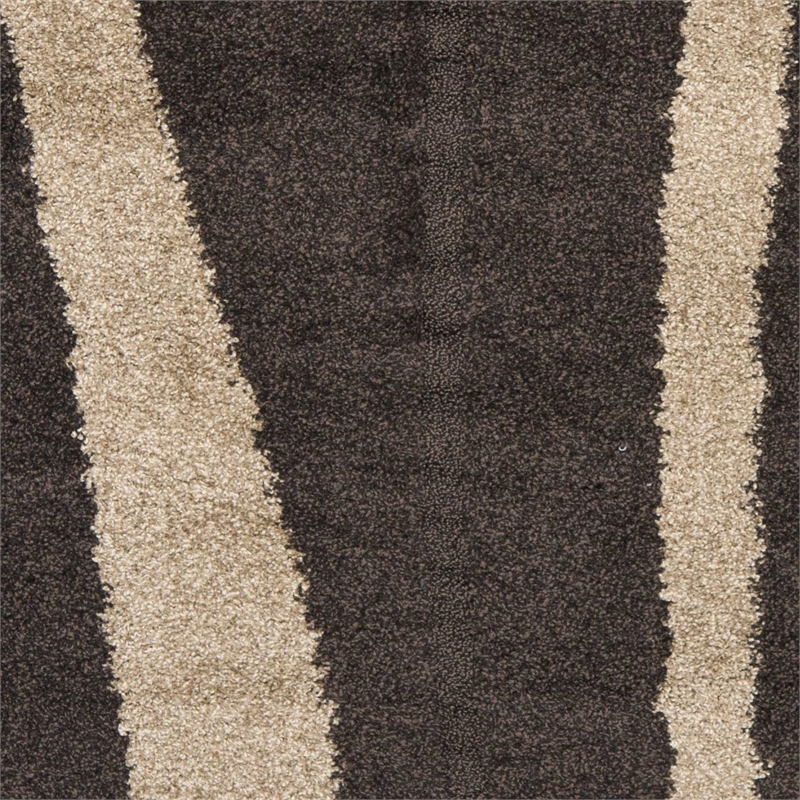 Safavieh Florida Shag 5' Round Power Loomed Rug