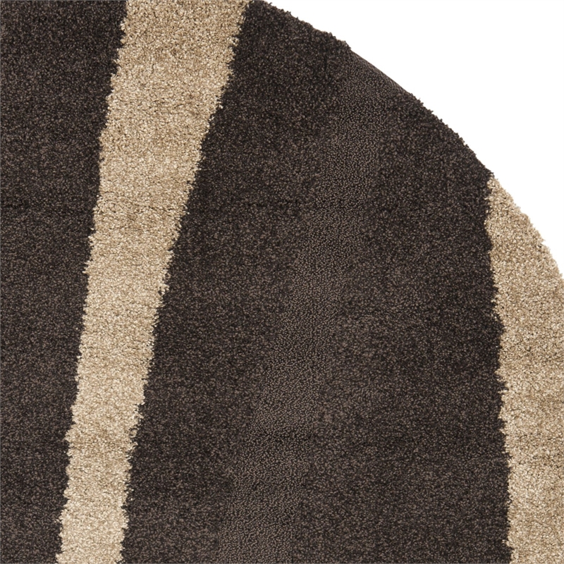Safavieh Florida Shag 5' Round Power Loomed Rug