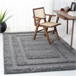 Safavieh Florida Shag 6' X 9' Power Loomed Rug in Gray and Gray