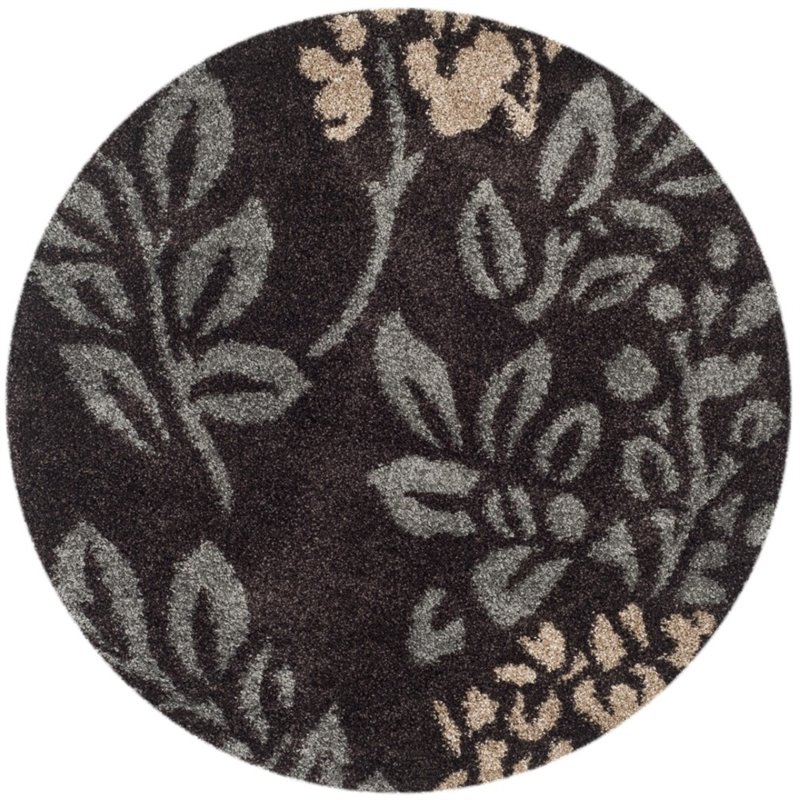 Safavieh Florida Shag 4' Round Power Loomed Rug