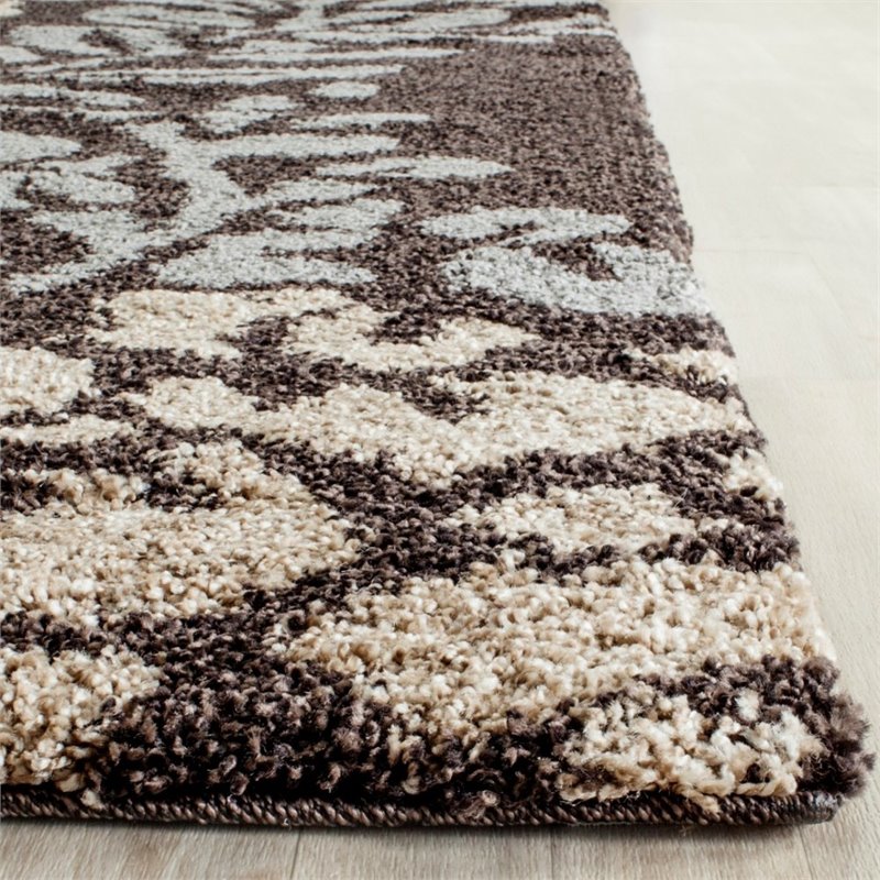 Safavieh Florida Shag 4' Round Power Loomed Rug