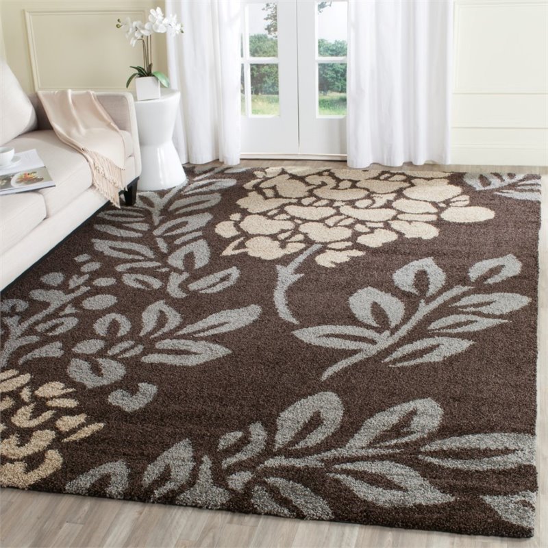 Safavieh Florida Shag 4' Round Power Loomed Rug
