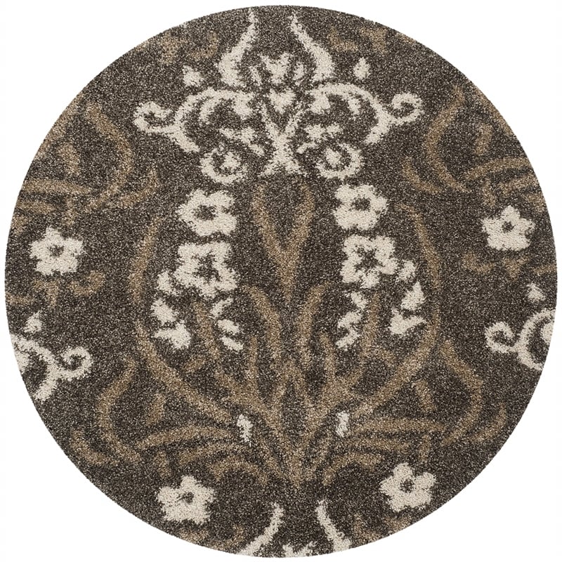 Safavieh Florida Shag 5' Round Power Loomed Rug
