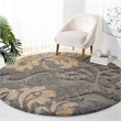 Safavieh Florida Shag 4' Round Power Loomed Rug
