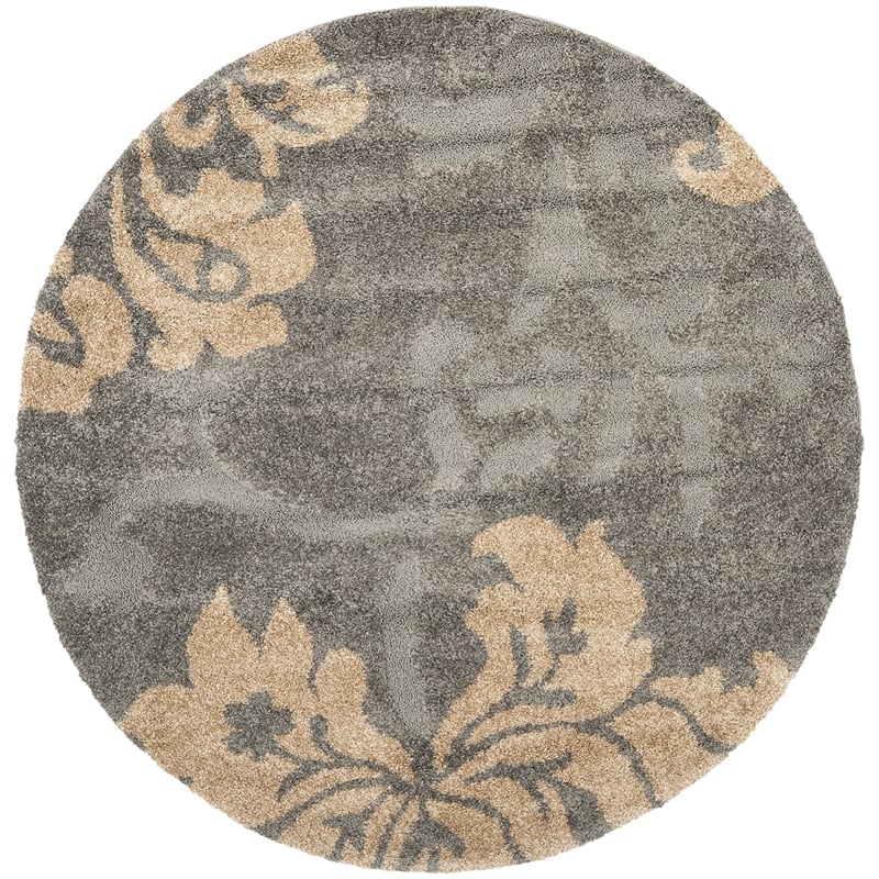 Safavieh Florida Shag 4' Round Power Loomed Rug