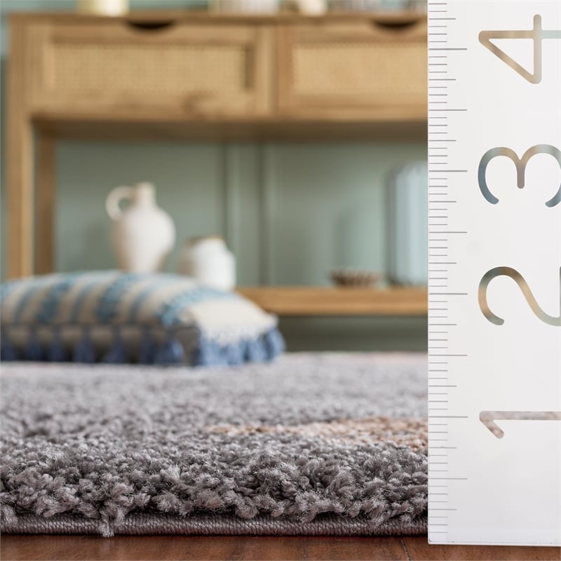 Safavieh Florida Shag 4' Square Power Loomed Rug