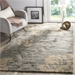 Safavieh Florida Shag 6' X 9' Power Loomed Rug in Gray and Beige
