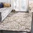 Safavieh Florida Shag 6' X 9' Power Loomed Rug in Beige and Cream