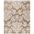 Safavieh Florida Shag 6' X 9' Power Loomed Rug in Beige and Cream
