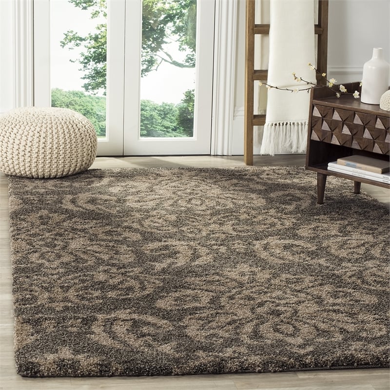 Safavieh Florida Shag 4' Square Power Loomed Rug