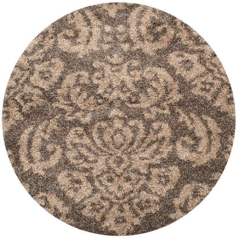 Safavieh Florida Shag 5' Round Power Loomed Rug