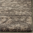 Safavieh Florida Shag 6' X 9' Power Loomed Rug in Smoke and Beige