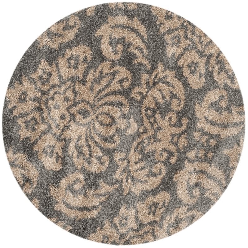 Safavieh Florida Shag 4' Round Power Loomed Rug