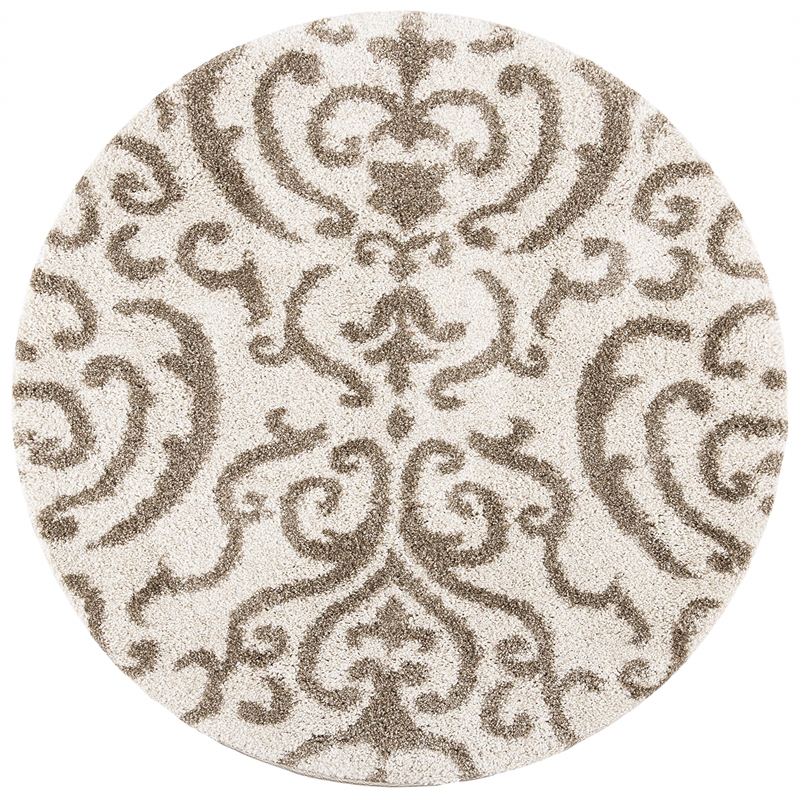 Safavieh Florida Shag 4' Round Power Loomed Rug