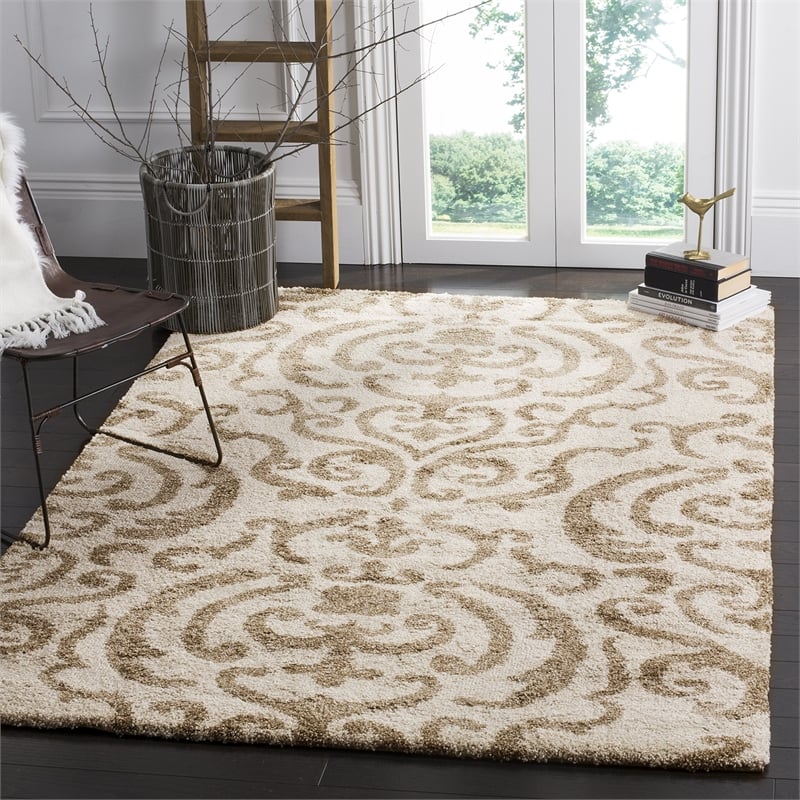 Safavieh Florida Shag 4' Square Power Loomed Rug