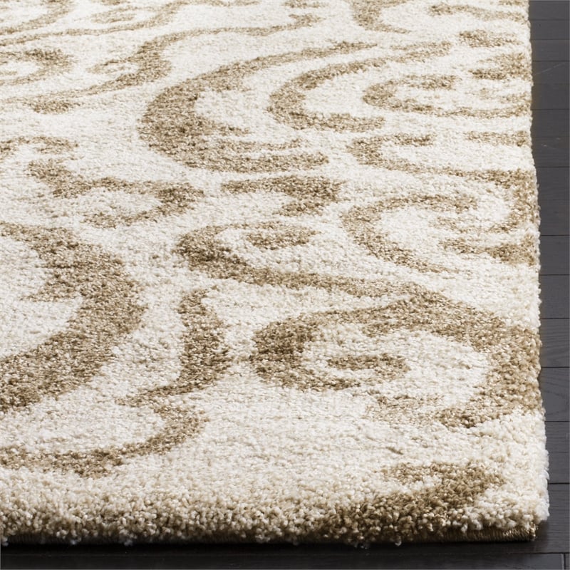 Safavieh Florida Shag 4' Square Power Loomed Rug