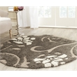 Safavieh Florida Shag 4' Round Power Loomed Rug